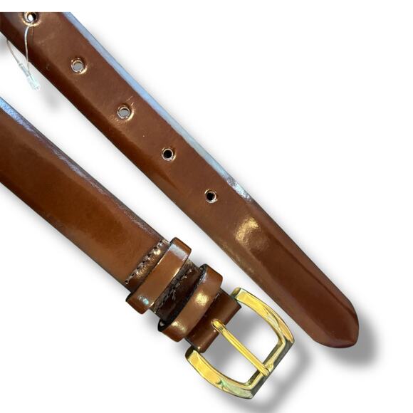 Brooks Brothers Women’s Brown Italian Leather Belt Size Large NWOT - Picture 4 of 4